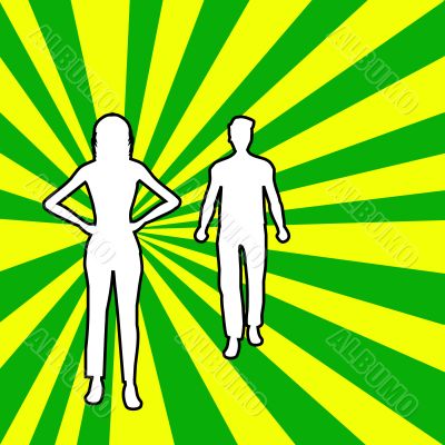 Silhouette couple