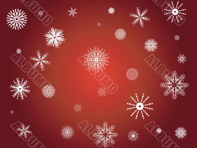 Winter snowflakes