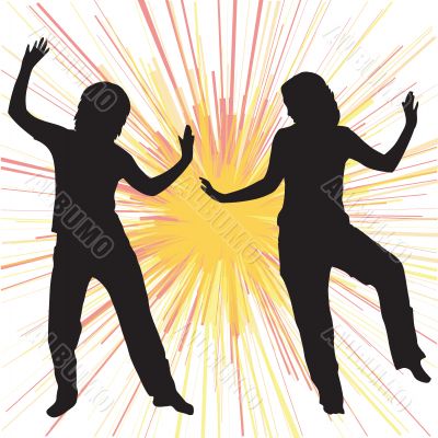 Dancing silhouettes