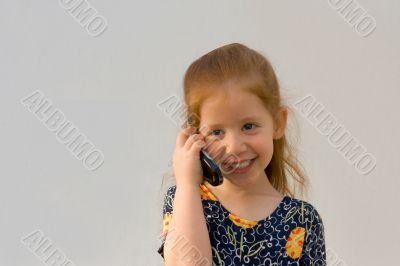 Girl with cell phone