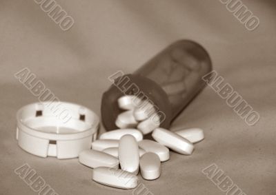 Perscription Pills and Bottle