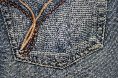 Dark blue jeans texture