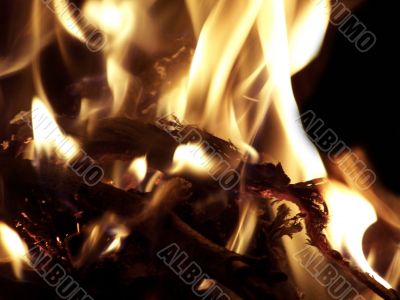Flames or fire