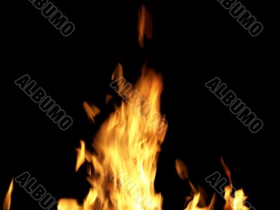 Flames or fire