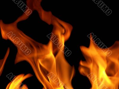 Flames or fire