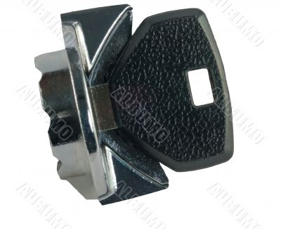 key switch on white