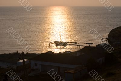 Sea along toward evening