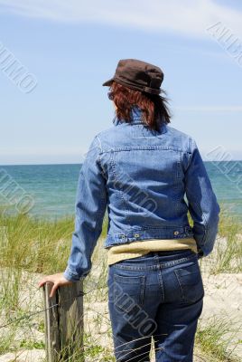 Woman on the beach