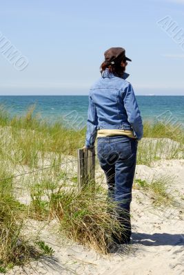 Woman on the beach