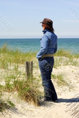 Woman on the beach