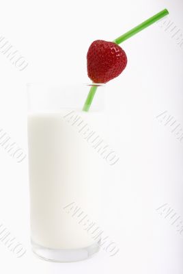 Milk with strawberry