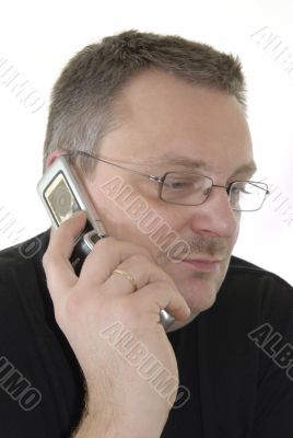 Man with a handy