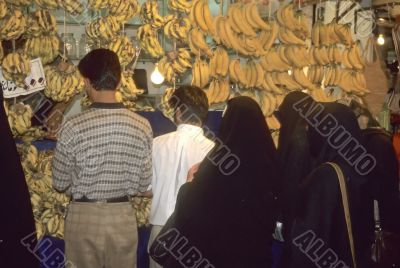 Black veiled Islamic women