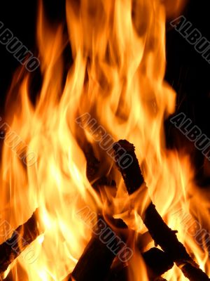 Flames or fire