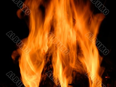 Flames or fire