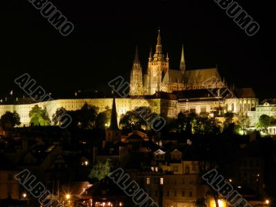 Night Prague. Old city.