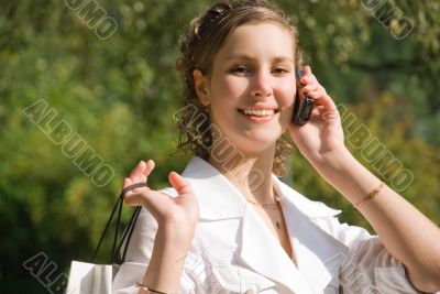 The mobile girl
