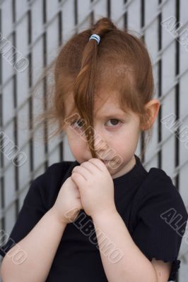 Girl with tress