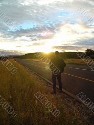 Watching the sunset