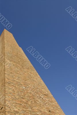 tall brick wall