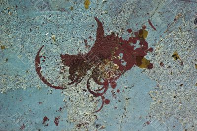 Grunge Texture: Stained Painted Concrete