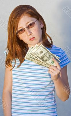 Child with money