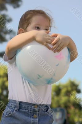 Girl with ball 1