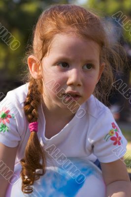 Girl with ball 2