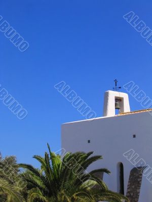 White church in Ibiza
