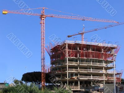 New construction building