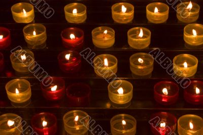 Long numbers of candles