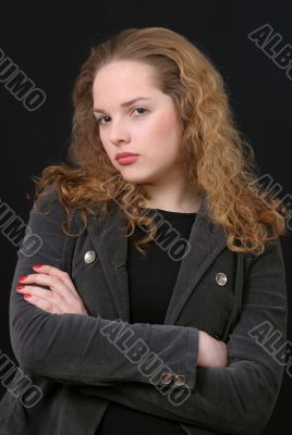 The beautiful girl