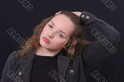 The beautiful girl