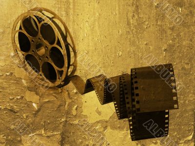 Grunge film strip