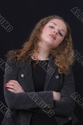 The beautiful girl