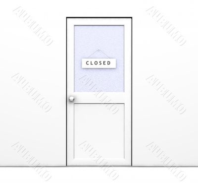 Closed door
