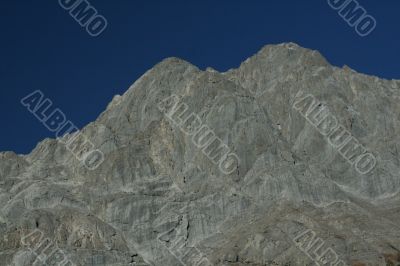 Mt Birdwood, showing deformation
