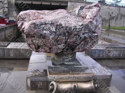 Painting on the the stone