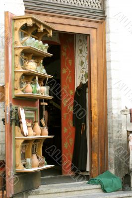 medieval shop entrance