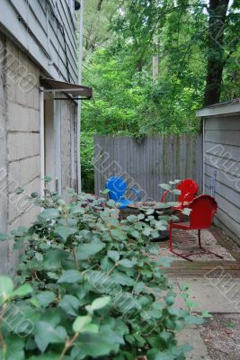 courtyard and chairs