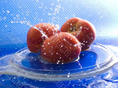 three tomatoes