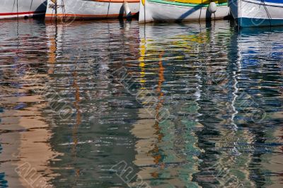 Boats on dock