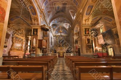 In church.