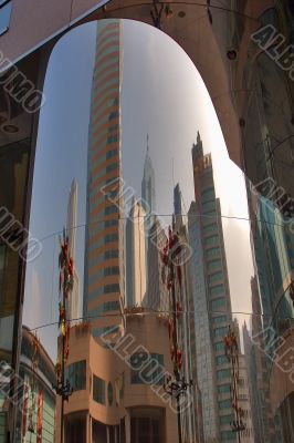 The reflected city