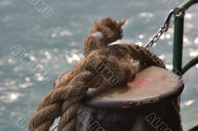 Berthing rope.