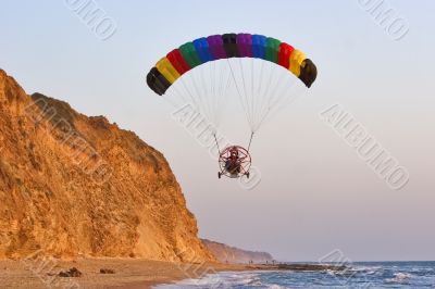 The parachuter decreases