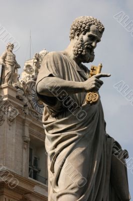 Statue of St. Peter with Keys