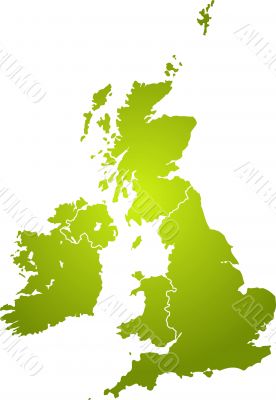 uk map green