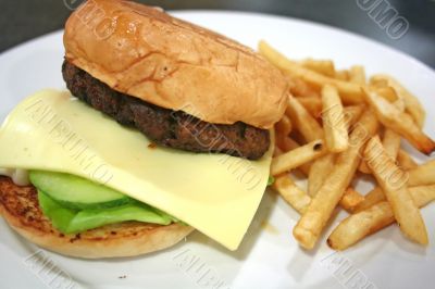 Fastfood hamburger