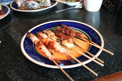 Grilled shrimp